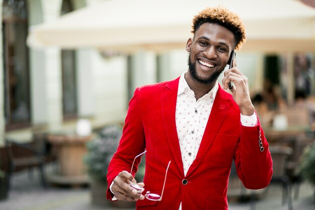 Africano, americano, uomo