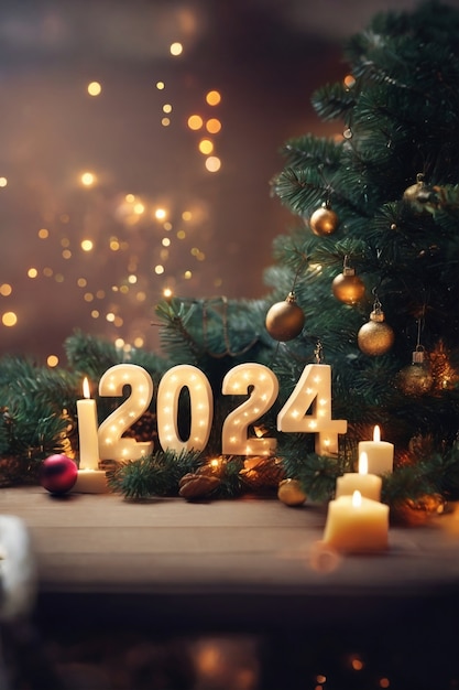 Ai ha generato un felice anno nuovo 2024