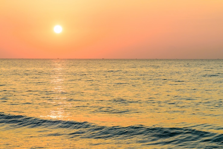 Foto gratuito alba mare