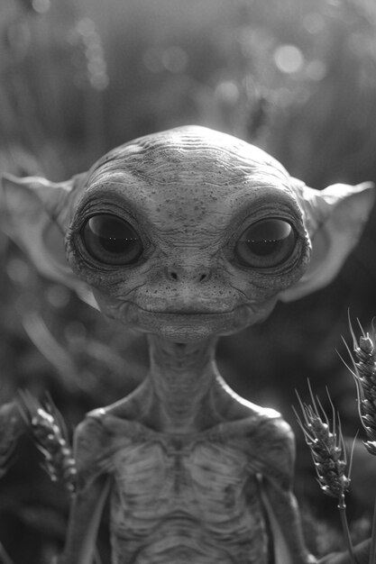 Alien monocromatico a colpo medio