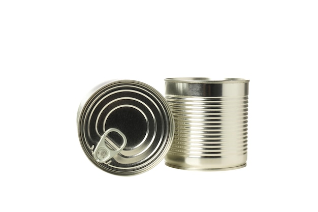 Alimenti in scatola PNG isolati su sfondo bianco