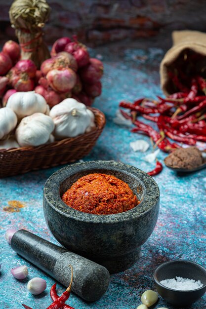 Alimento tailandese delle spezie e del curry del peperoncino rosso