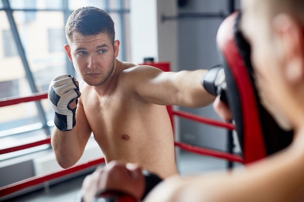 Allenamento di boxe nel Fight Club