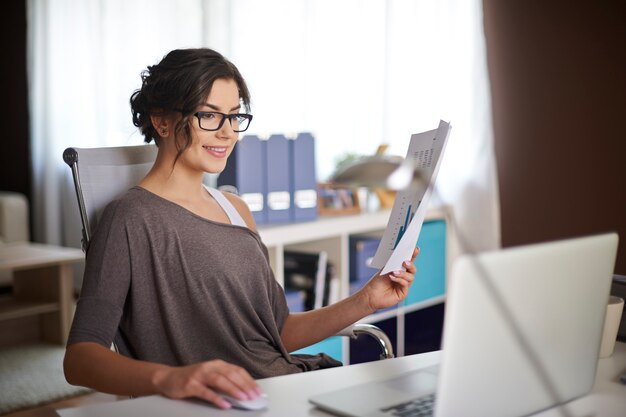 Ambiente di lavoro perfetto per lei