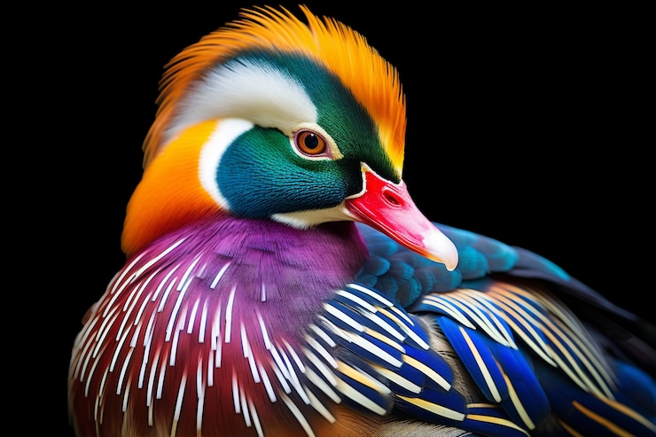 Foto gratuito anatra che vive la vita nella natura