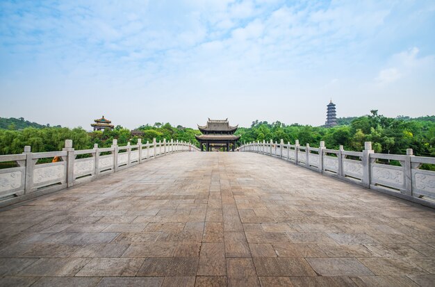 Antico ponticello d&#39;arco in Cina