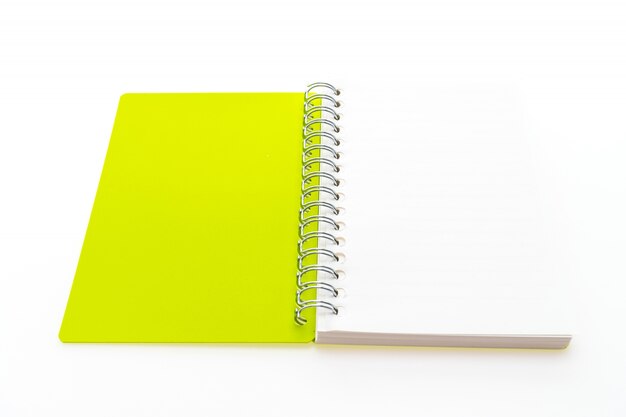 Aperto notebook giallo