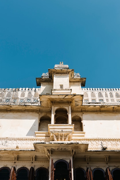 Architettura del Palazzo della città di Udaipur Rajasthan, India