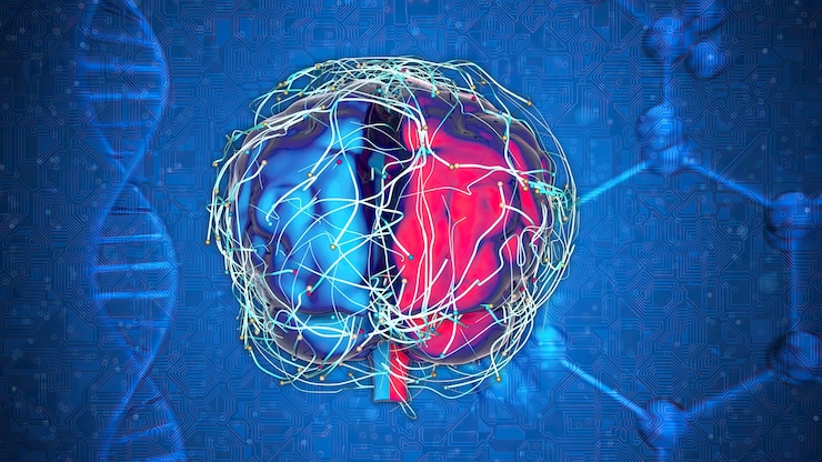 Foto gratuito arte astratta del cervello