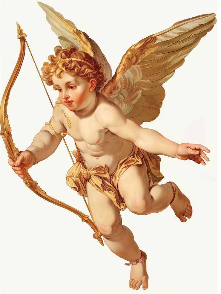 Foto gratuito arte digitale antica barocca degli angeli