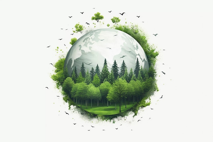 Foto gratuito arte digitale con il pianeta terra
