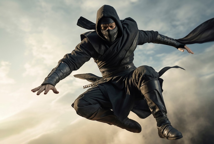 Foto gratuito arte digitale ninja futuristica