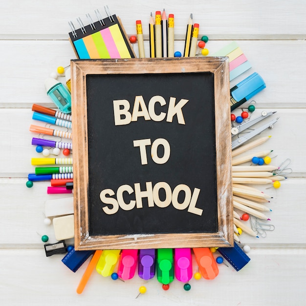 Artistic back to school decorazione