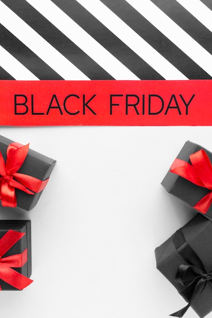 Assortimento del Black Friday con copia spazio