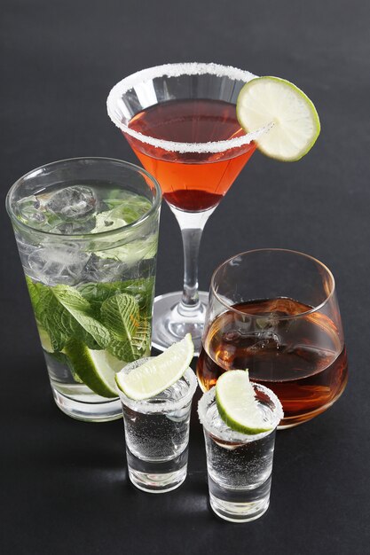 Assortimento di cocktail