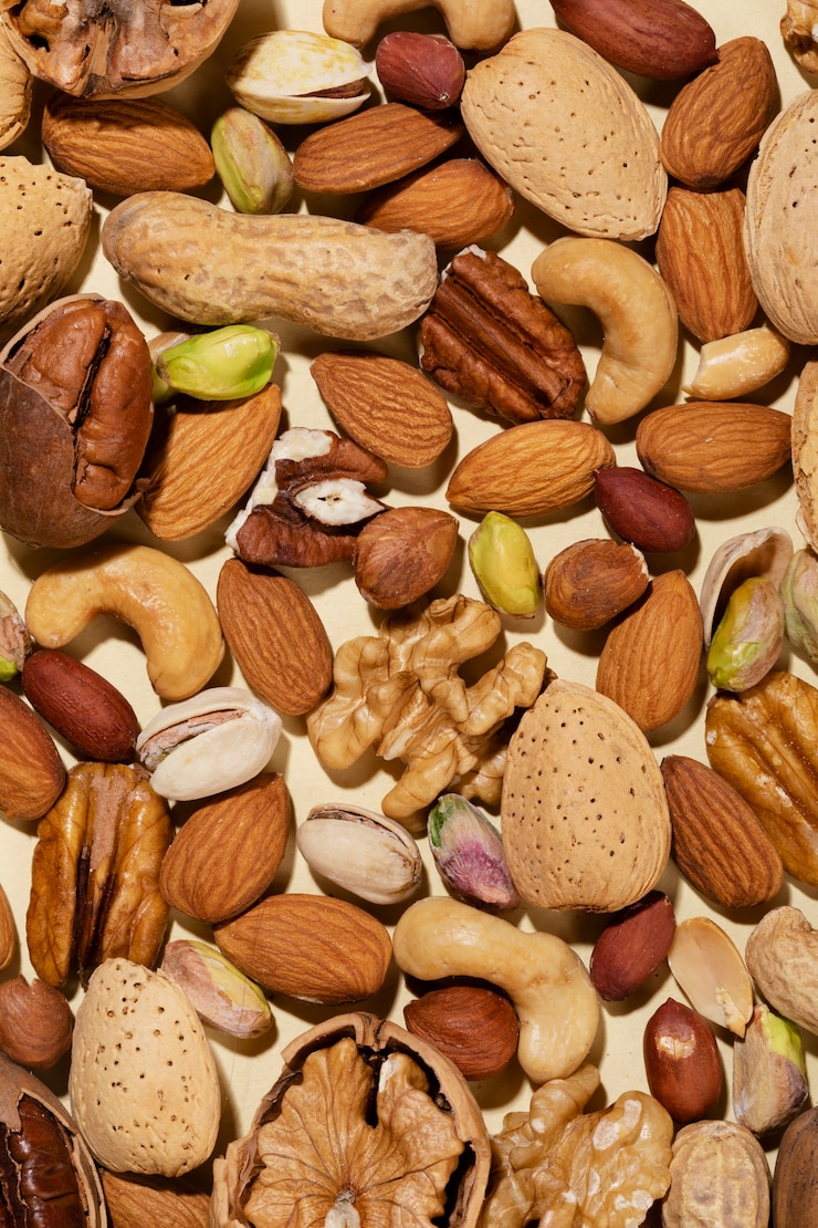 Foto gratuito assortimento di deliziosi snack sani