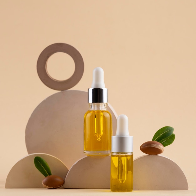 Assortimento di olio di Argan in flacone contagocce