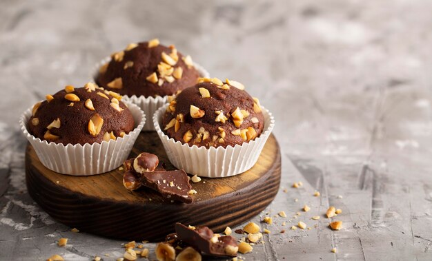 Assortimento di panetteria dolce ad alto angolo con spazio di copia