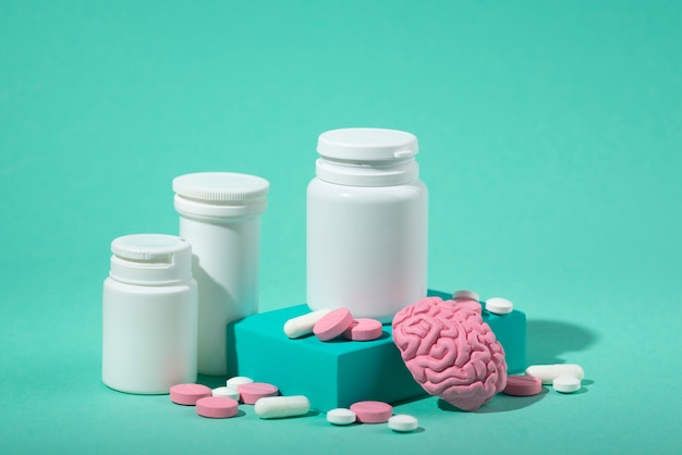 Assortimento di pillole per potenziare il cervello e migliorare la memoria
