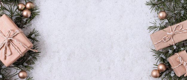 Assortimento natalizio festivo con copia spazio