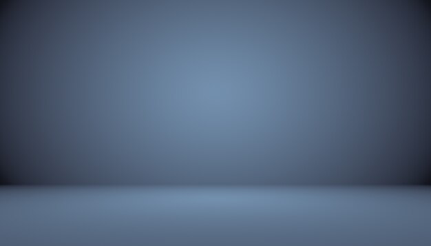 Astratto liscio blu scuro con vignetta nera Studio ben utilizzato come sfondo, report aziendale, digitale, modello di sito Web, sfondo.