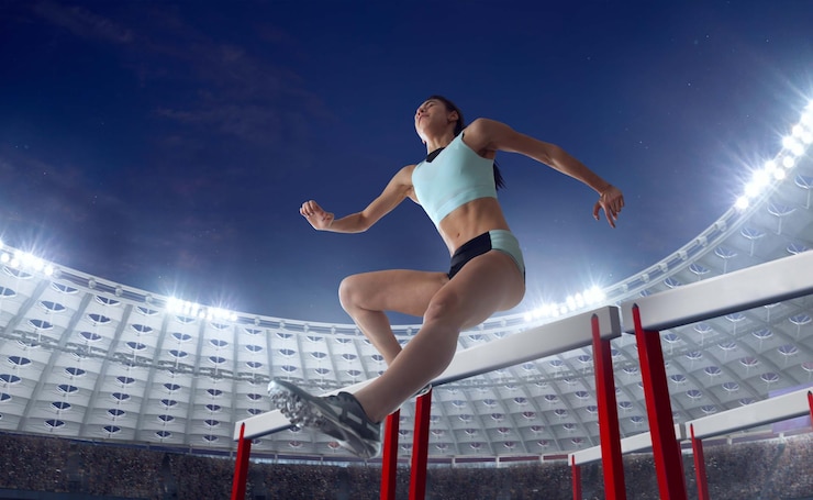 Foto gratuito atleta femminile