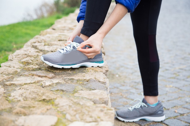 Atleta pronto a correre