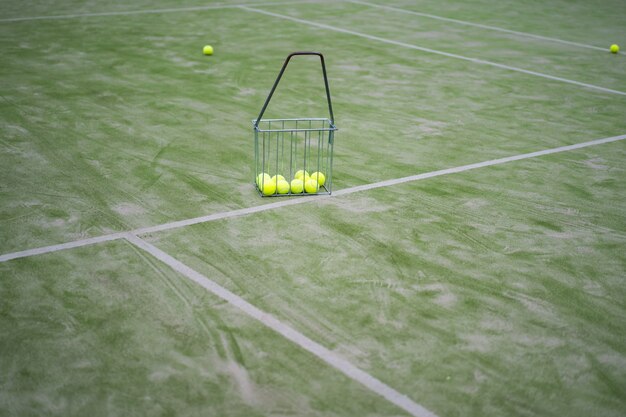 attrezzi da tennis, palle