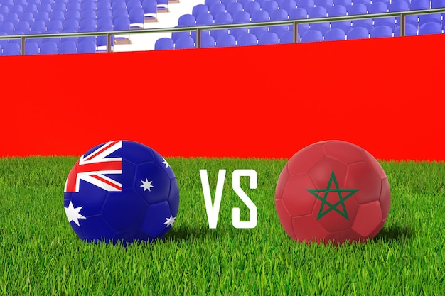 Australia VS Marocco nello stadio