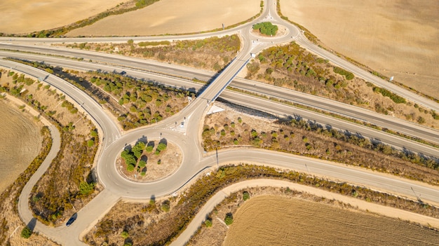 Autostrada moderna presa da drone