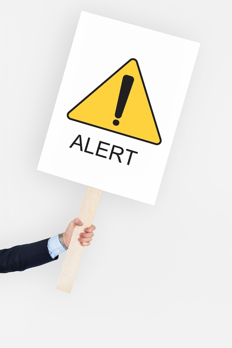 Foto gratuito avviso attenzione attenzione critico pericolo errore