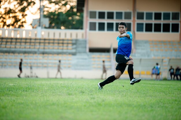 Azione del calciatore sullo stadio