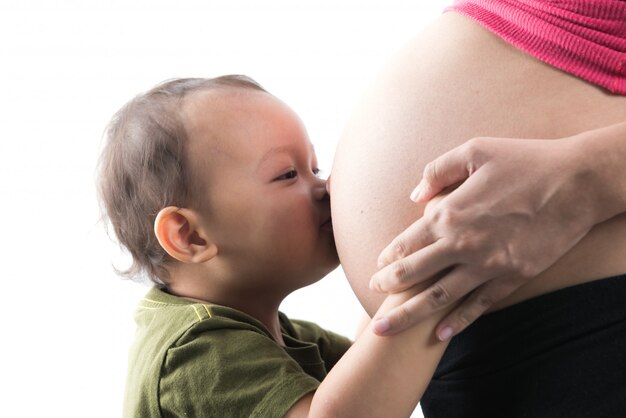 Baby kiss donna incinta