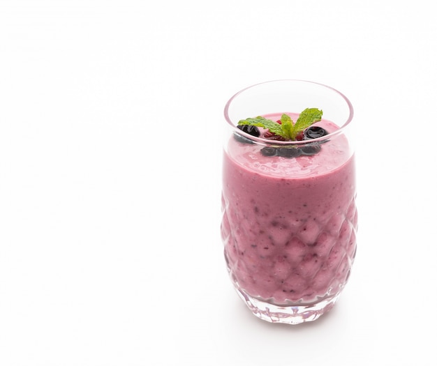 bacche miste con frullati di yogurt