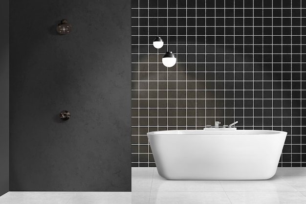 Bagno moderno design d'interni autentico