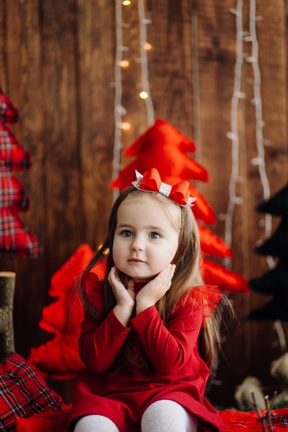 Bambina in studio