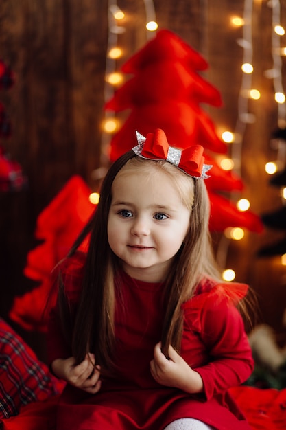 Bambina in studio