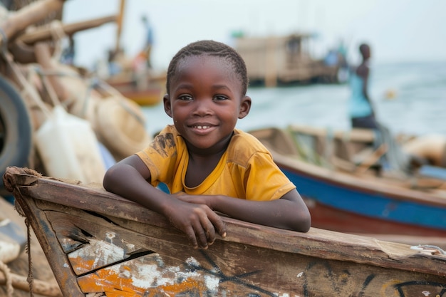 Bambini africani che si godono la vita