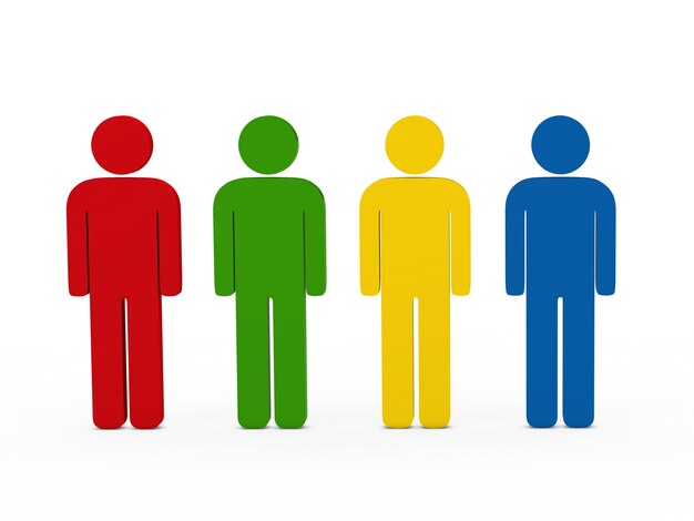 bambole di pezza a colori