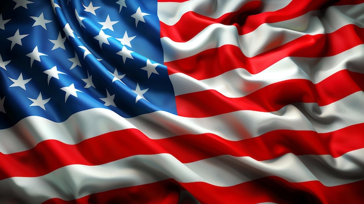 Foto gratuito bandiera americana generata da ai