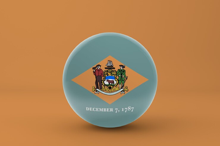 Foto gratuito bandiera del delaware