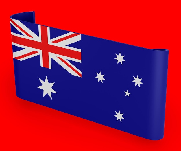 Bandiera del nastro della bandiera dell'Australia