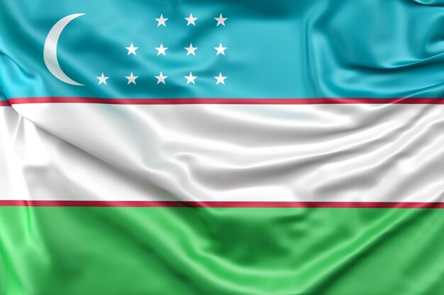 Bandiera dell&#39;Uzbekistan