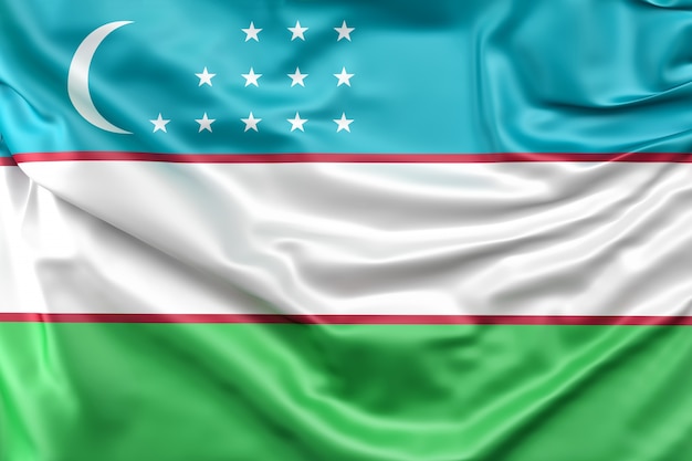 Bandiera dell&#39;Uzbekistan
