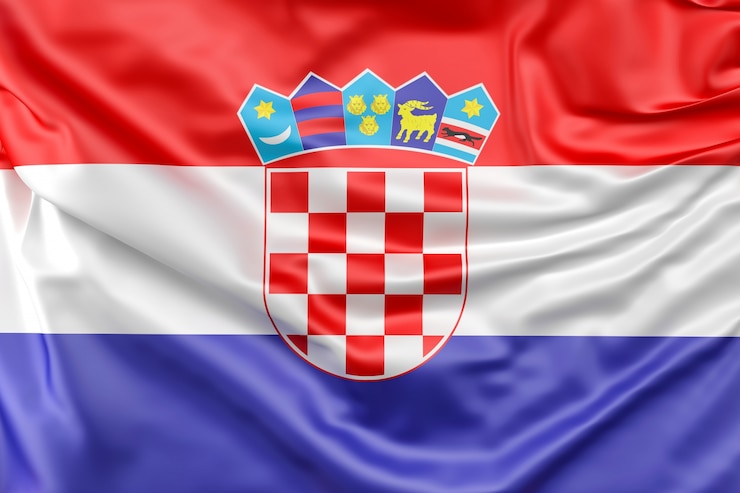 Foto gratuito bandiera della croazia