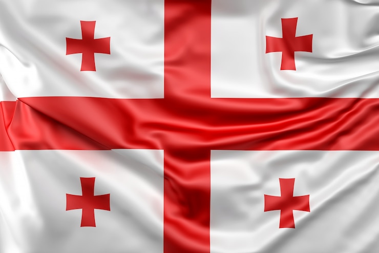 Foto gratuito bandiera della georgia