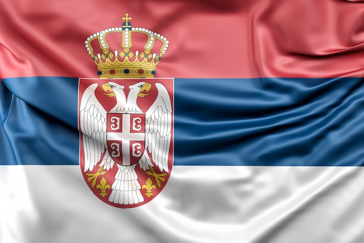 Foto gratuito bandiera della serbia