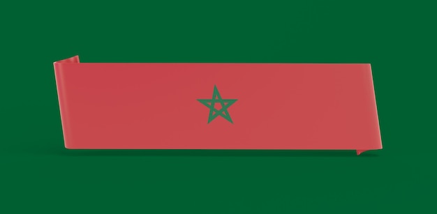 Banner Bandiera Marocco