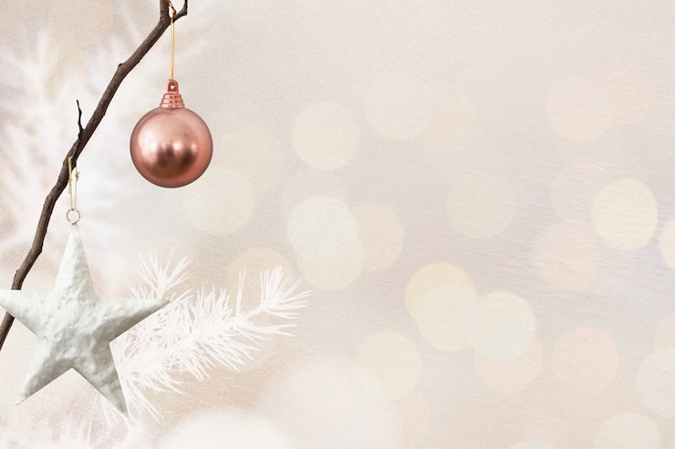 Foto gratuito banner di social media di natale con spazio di design