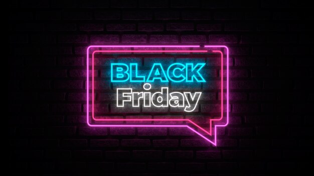 Banner di vendita del Black Friday